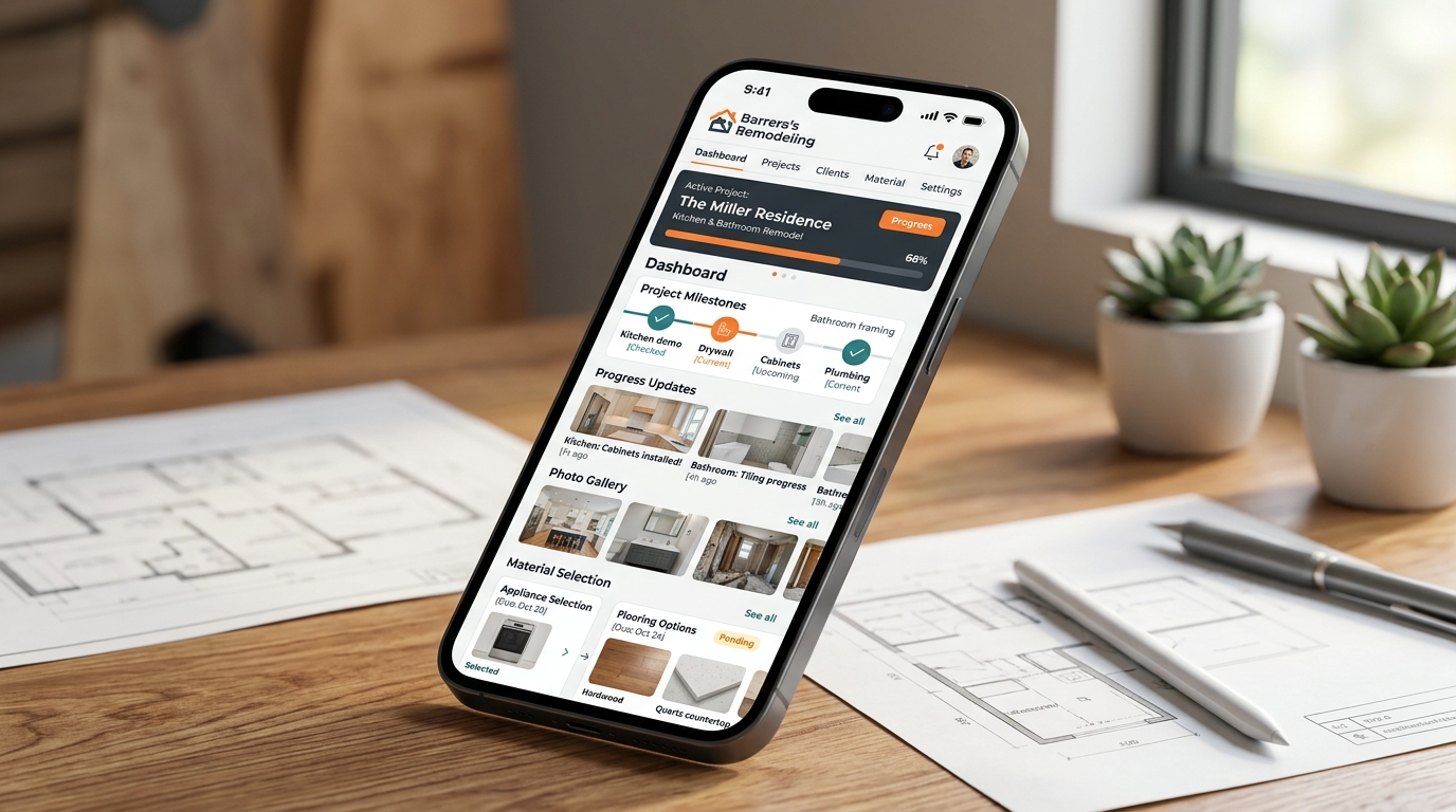 Showcase thumbnail for Business Management App for Barrera's Remodeling Inc